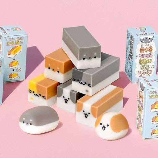 Magic Transform Animal Eraser – Cute Blind Box Puzzle Eraser