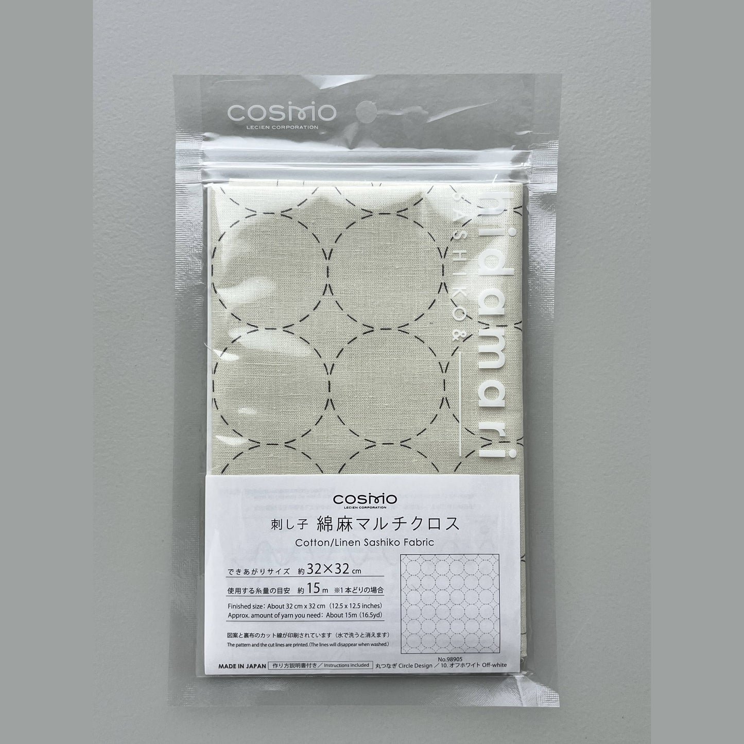 COSMO Sashiko Preprinted  Fabric