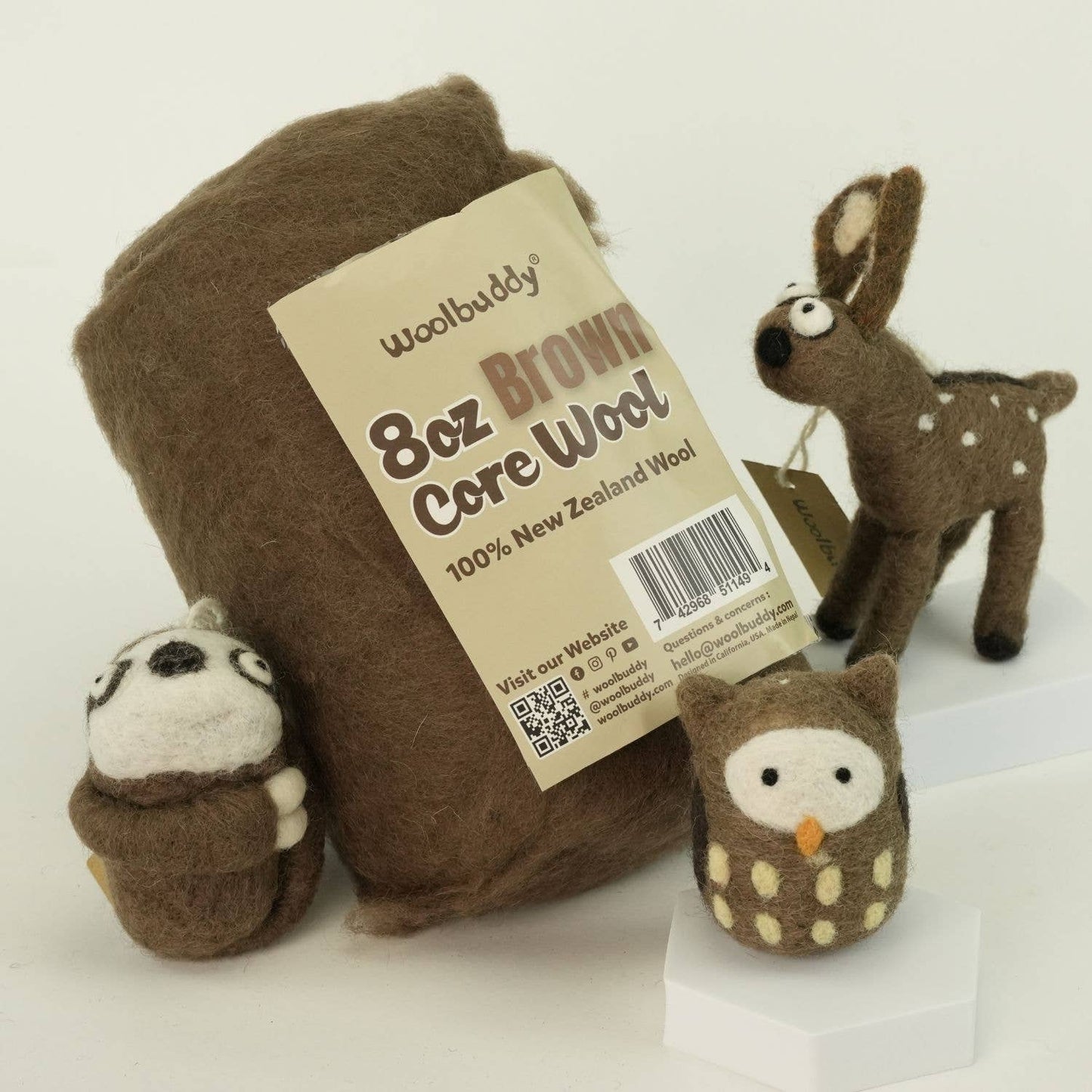 8oz Core Wool for Needle Felting - homesewn