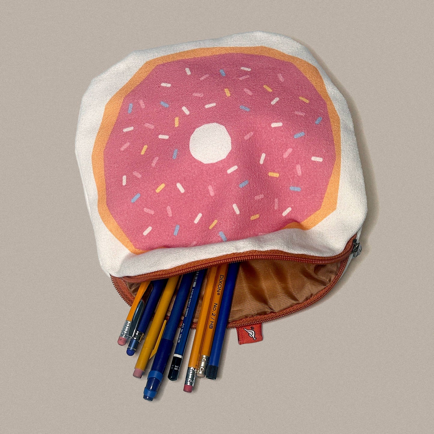 Donut Canvas Zipper Pouch/Pencil Case
