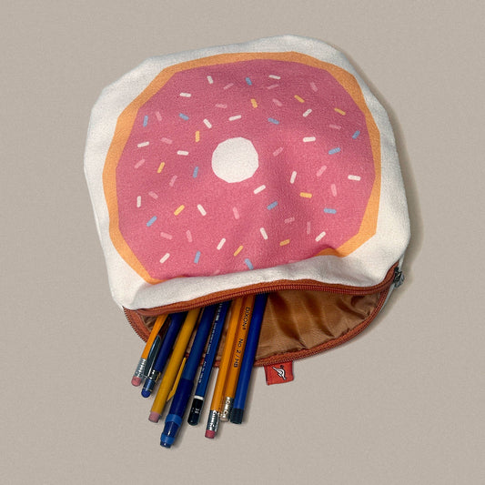 Donut Canvas Zipper Pouch/Pencil Case