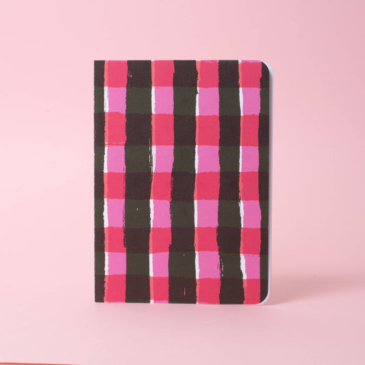 Big Gingham B6 Blank Notebook