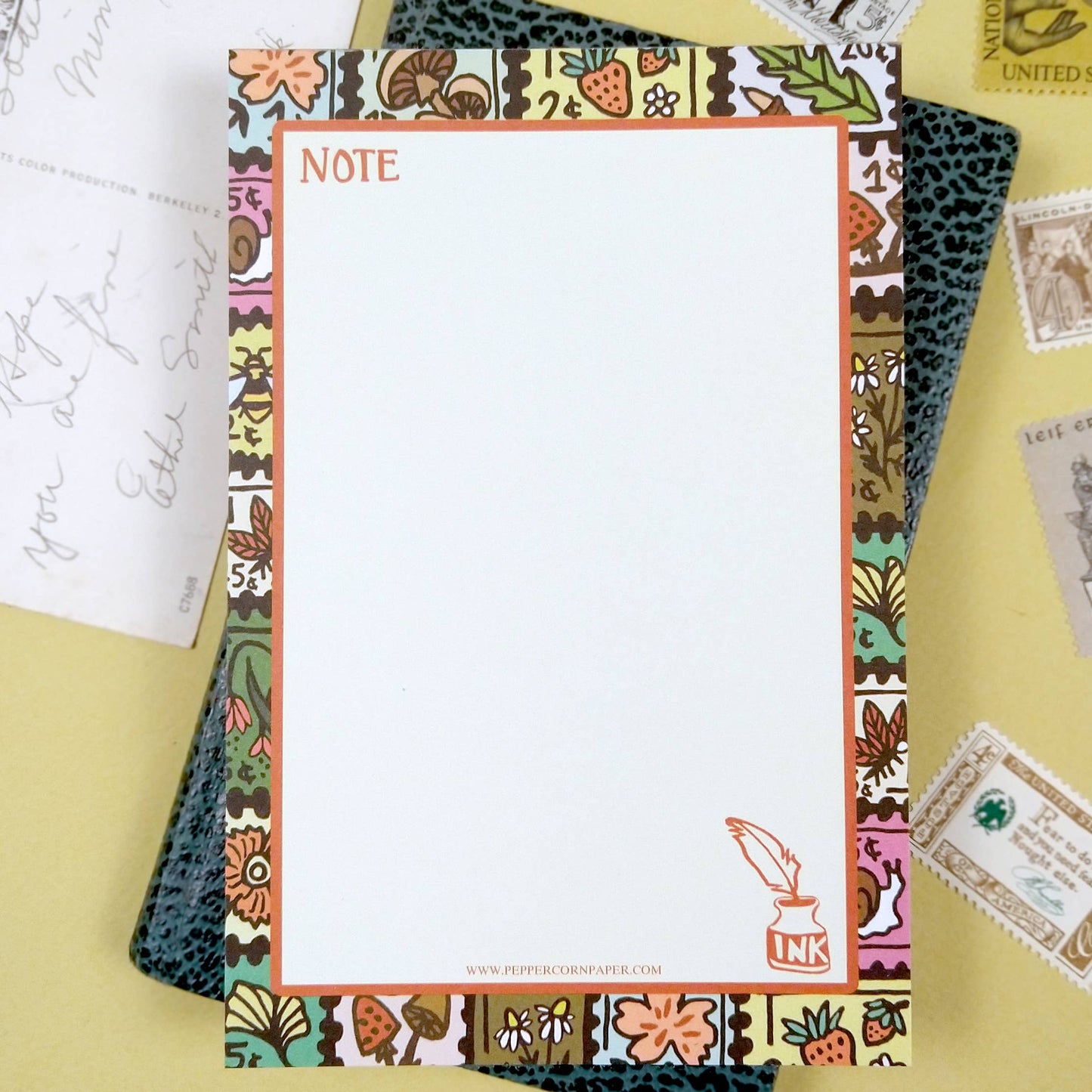 Postage Stamp Notepad