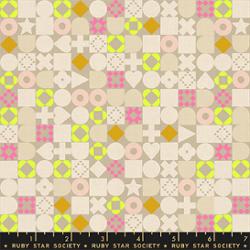 Blocked - Khaki - LoFi Linens by Ruby Star Society
