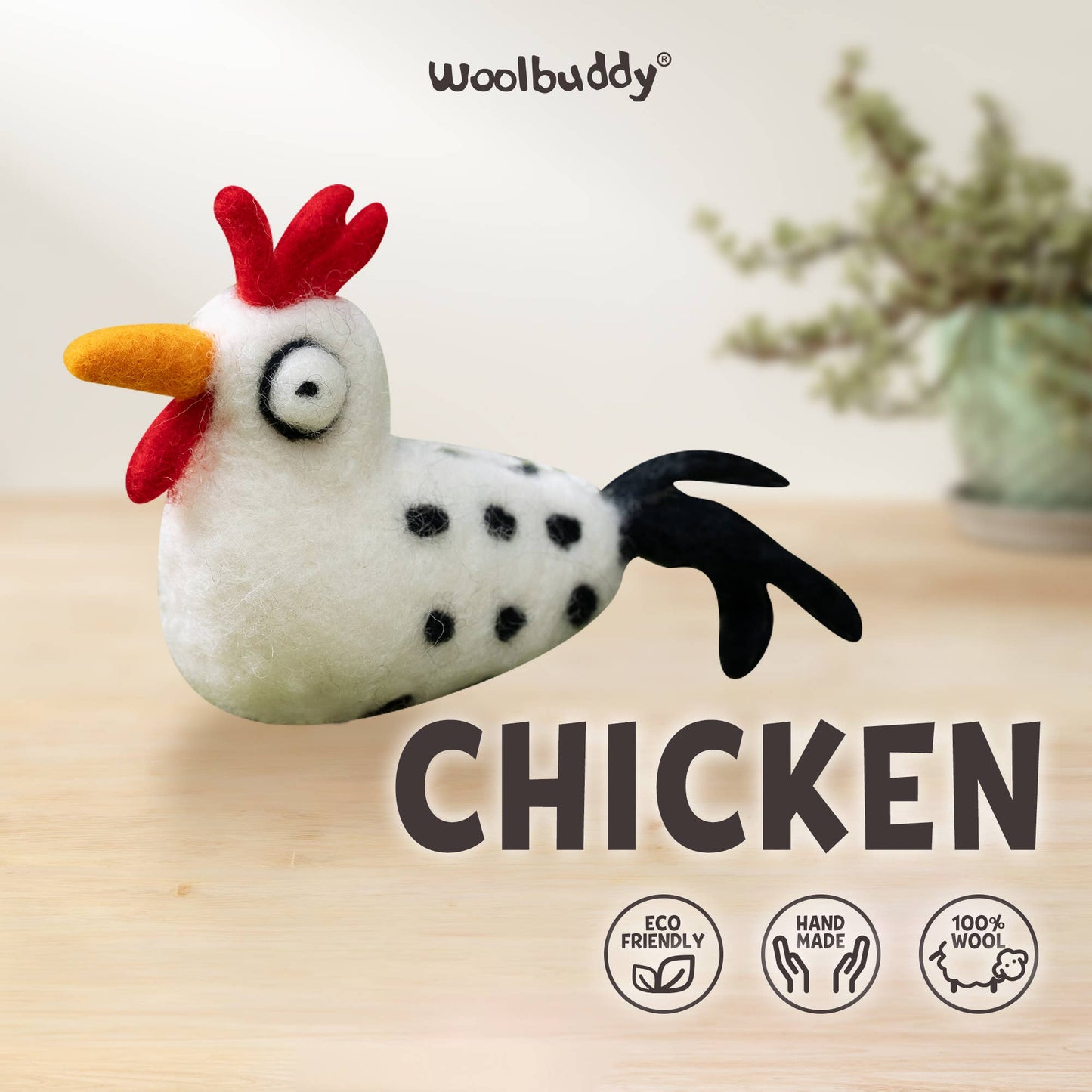 Beginner Chicken Needle Felting Kit – DIY Craft Gift