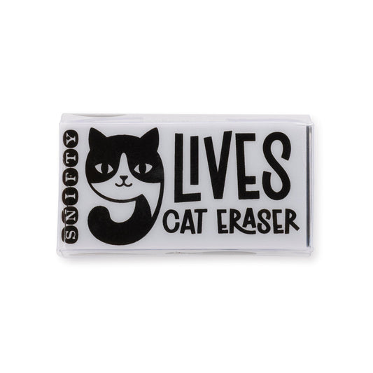 9 Lives Cat Eraser