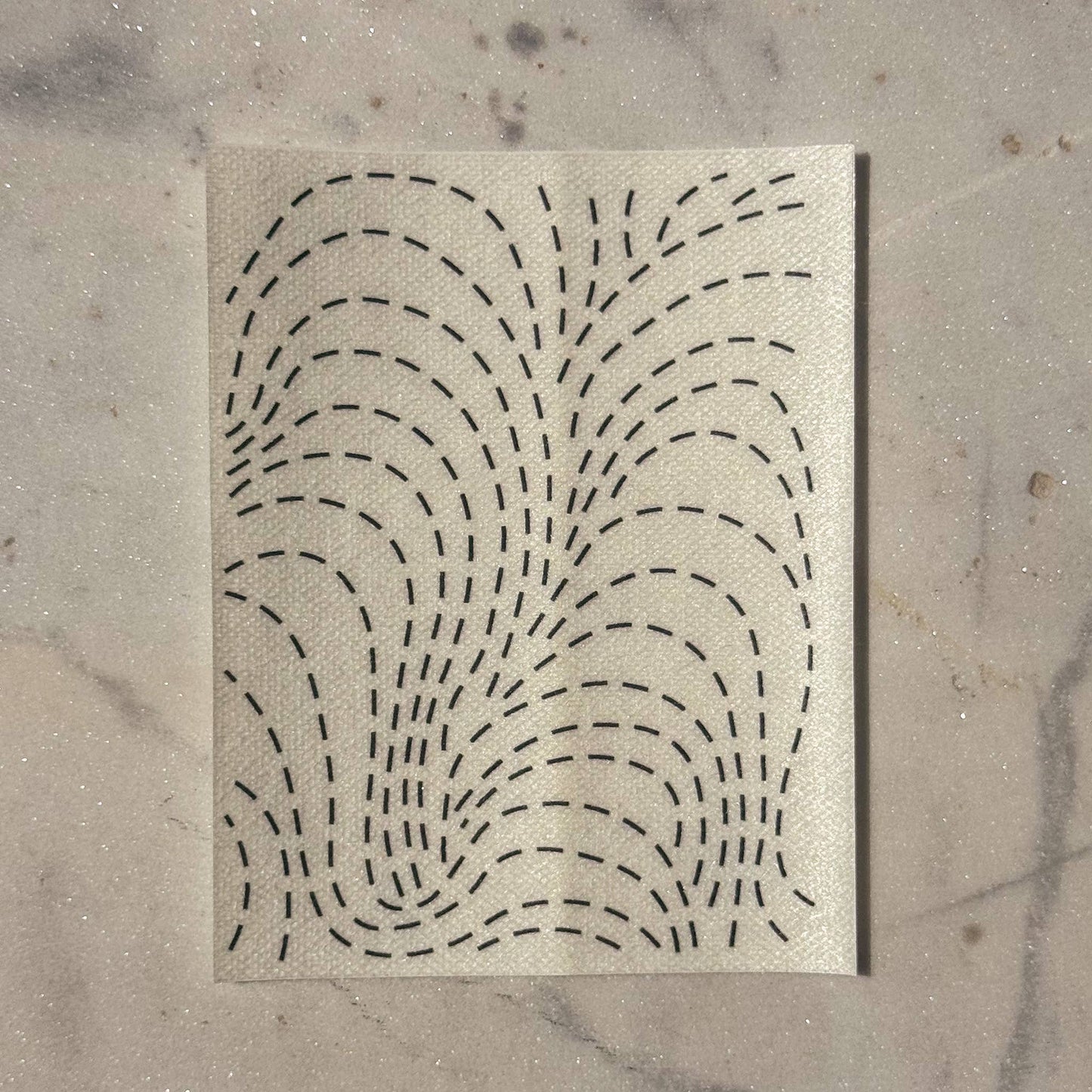 Suminagashi - Minimal Mending + Embellishment Transfer