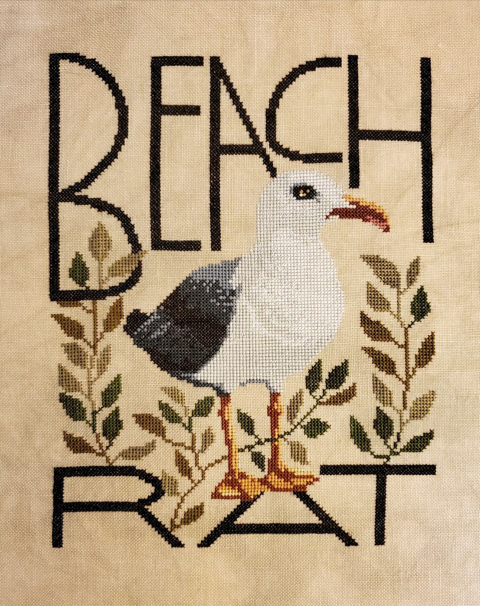 The Beach Rat cross stitch pattern by The Artsy Housewife