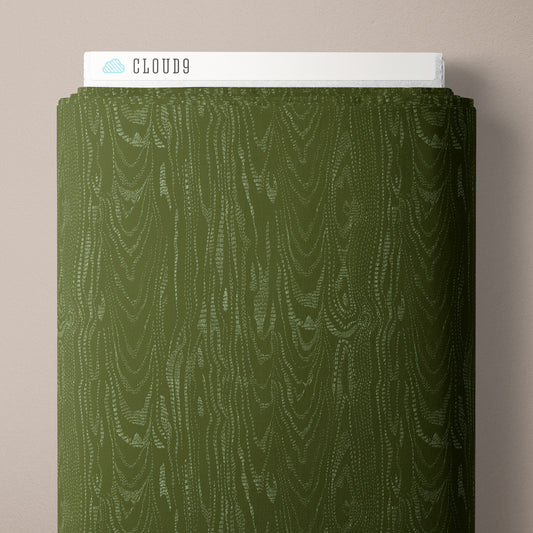 Faux Bois Olive - Black Forest by Jayme Murray for Cloud9 Fabrics