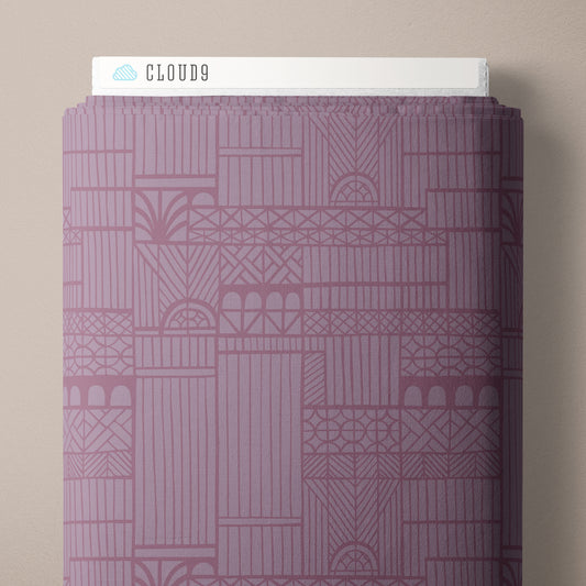 Tudor Lt Purple - Black Forest by Jayme Murray for Cloud9 Fabrics