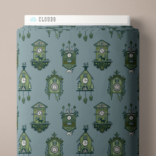 Cuckcoo Blue - Black Forest by Jayme Murray for Cloud9 Fabrics