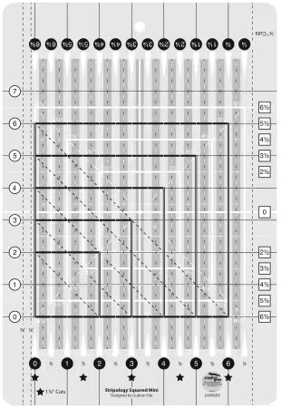 Creative Grids Quilt Ruler Stripology® Mini