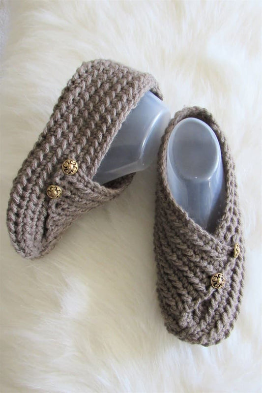 Beginner Crochet Class- Slippers - homesewn