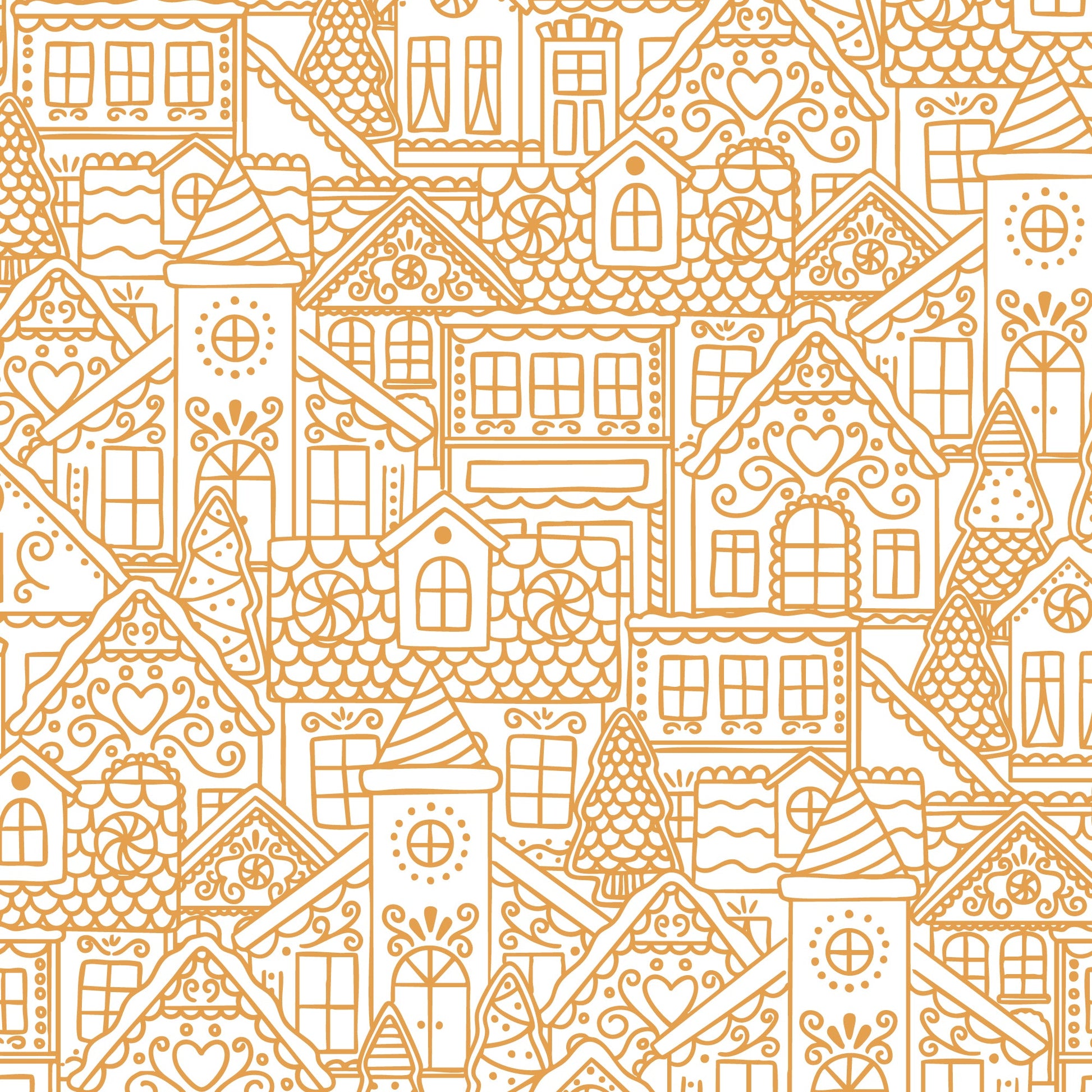 Gingerbread Village Gold - Jolly Tidings