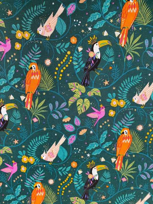 Tropical Birds - Jungle Luxe - homesewn