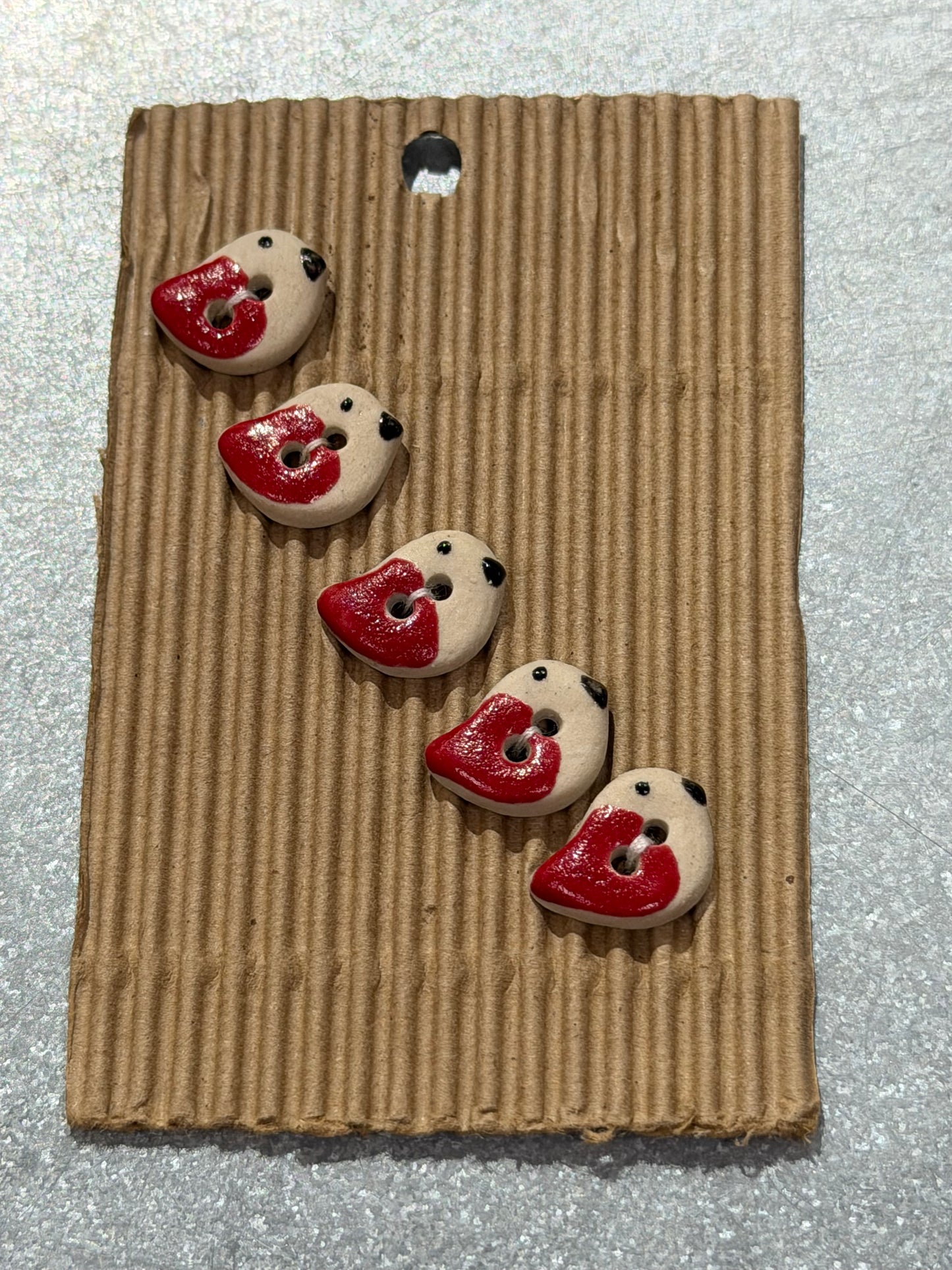 L545 Red Bird Buttons