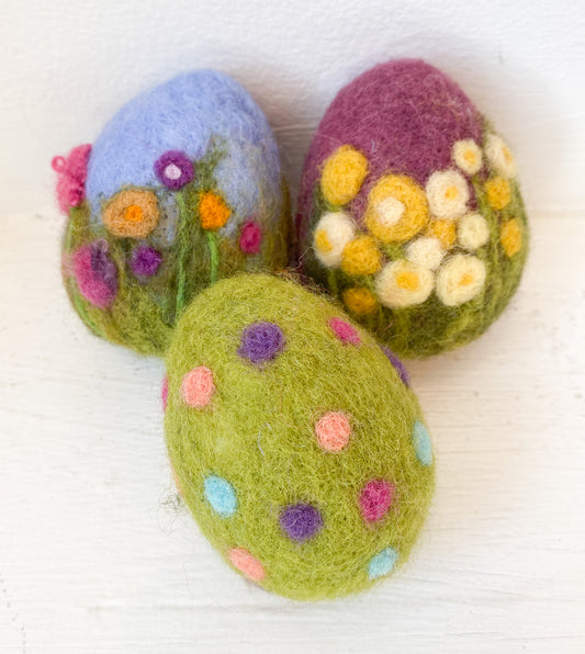 Needle Felting Workshop with Whimsical Woolies - Easter Eggs