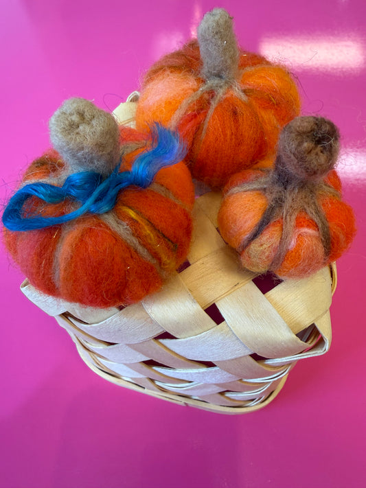 Needle Felted Pumpkin Workshop