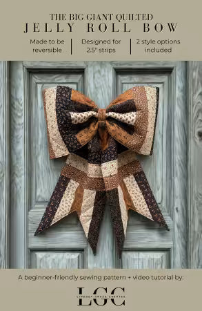 The Big Giant Quilted Jelly Roll Bow Printed Pattern