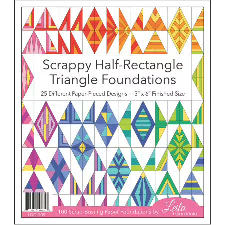 Scrappy Half Rectangle Triangle Foundation Paper