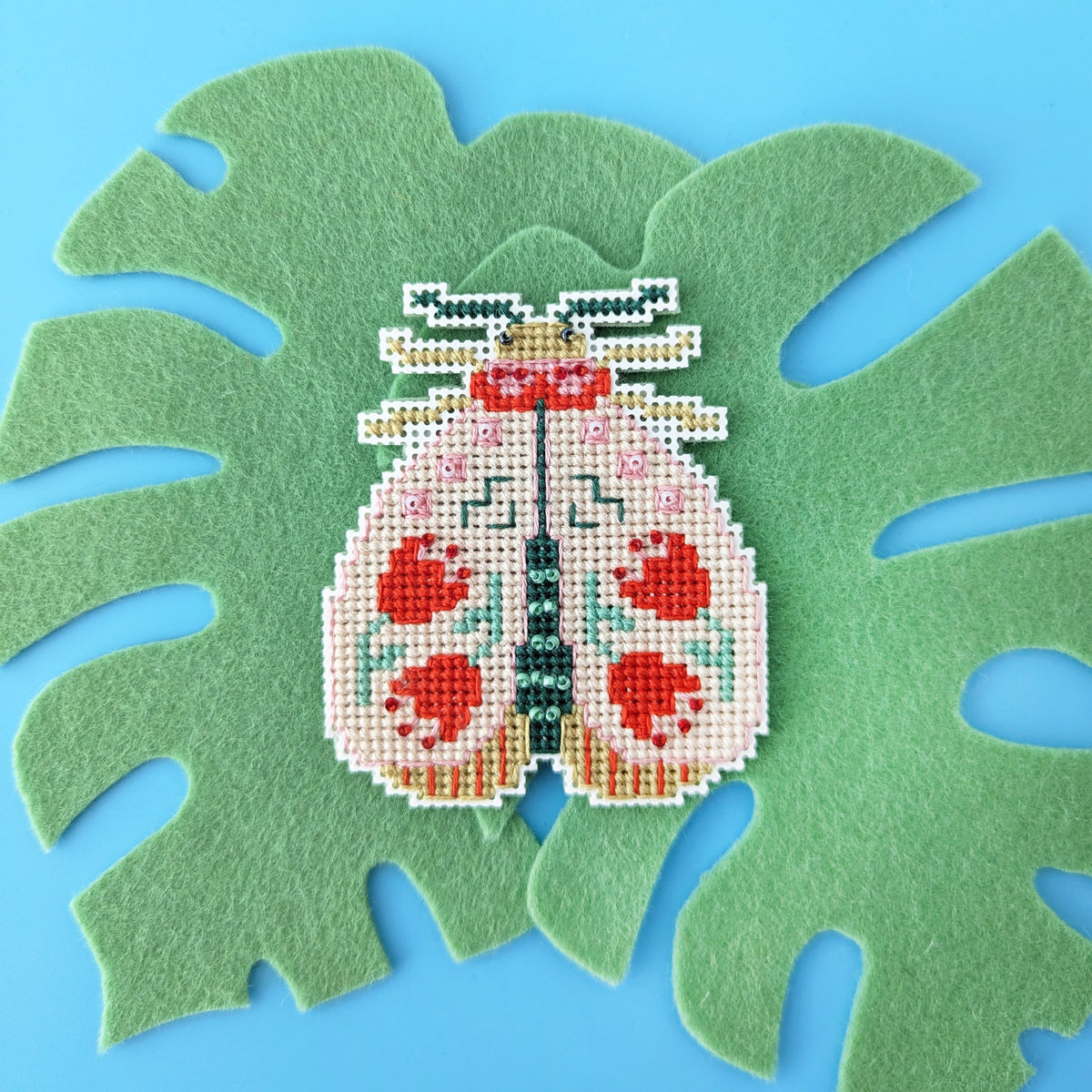 Blooming Bugs Moth Cross Stitch Kit