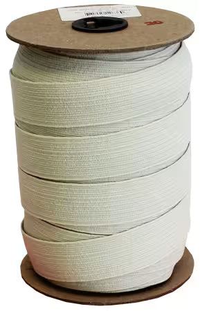 1" Braided Elastic Sold by the 1/4 Yard - Vanilla