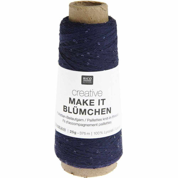 Rico Creative Make It Blümchen 015 Navy Blue