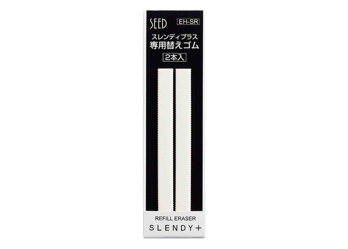 SEED Slendy Plus eraser refill pack in Japanese retail packaging