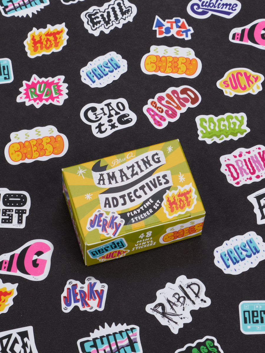 Blue Q Amazing Adjectives Playtime Sticker Set