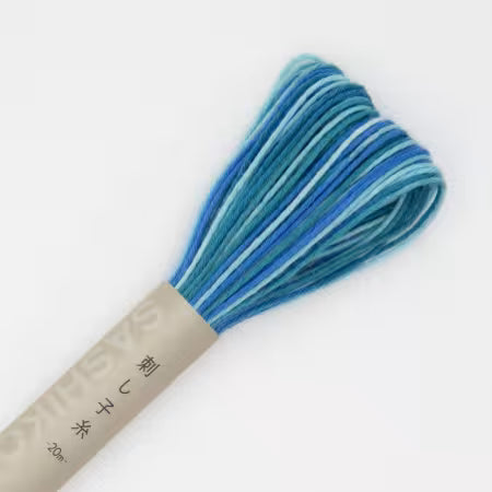 Olympus Sashiko Thread - 22 yard skein VARIEGATED