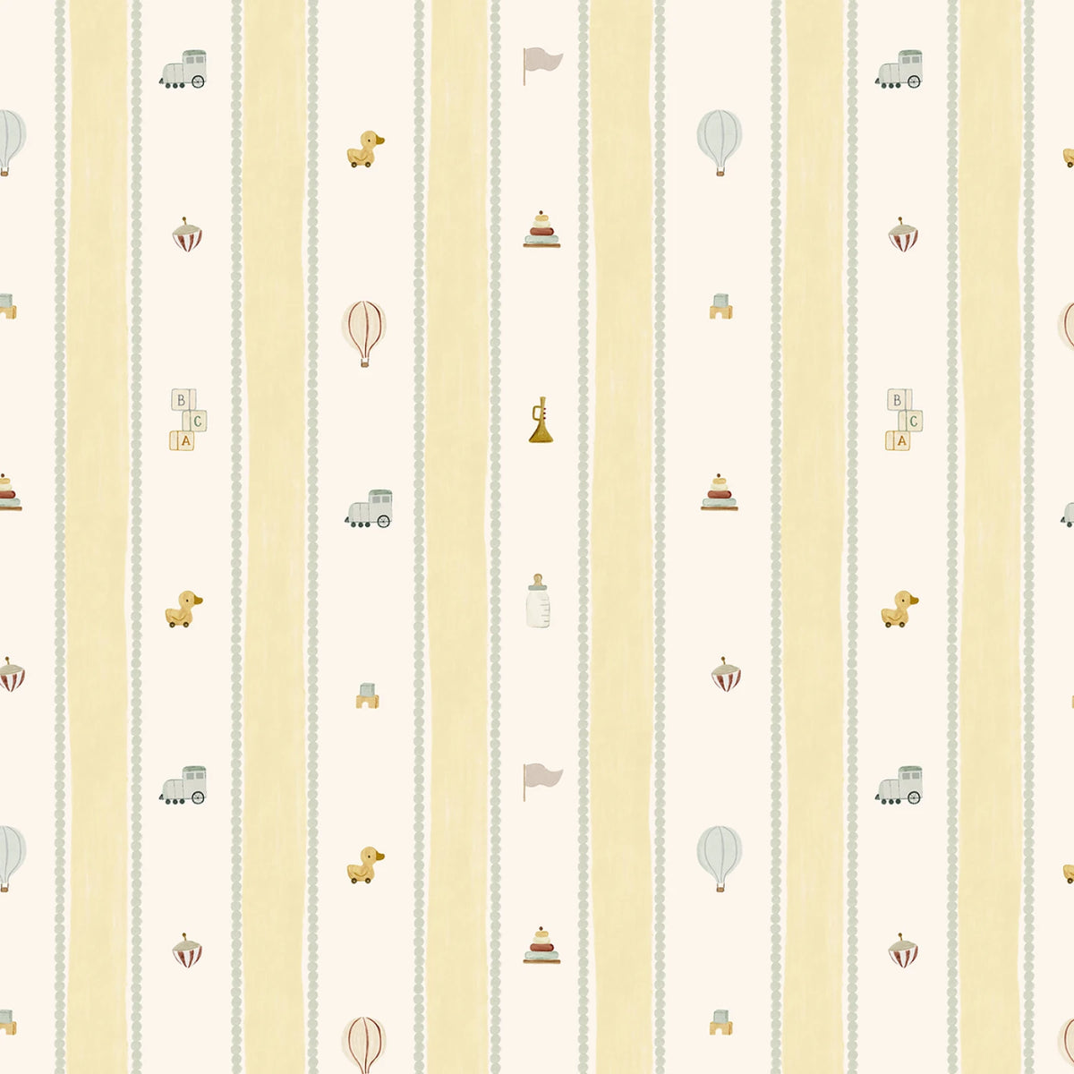 Heirloom Wallpaper - Multi - Dear Stella Small Wonder fabric