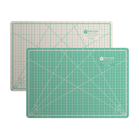 Lori Holt Cute Cuts Cutting Mat 12in x 18in - Leaf and Latte