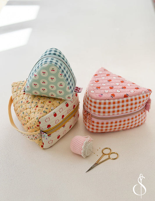 Sweet Slice Pouches pattern by Minki Kim