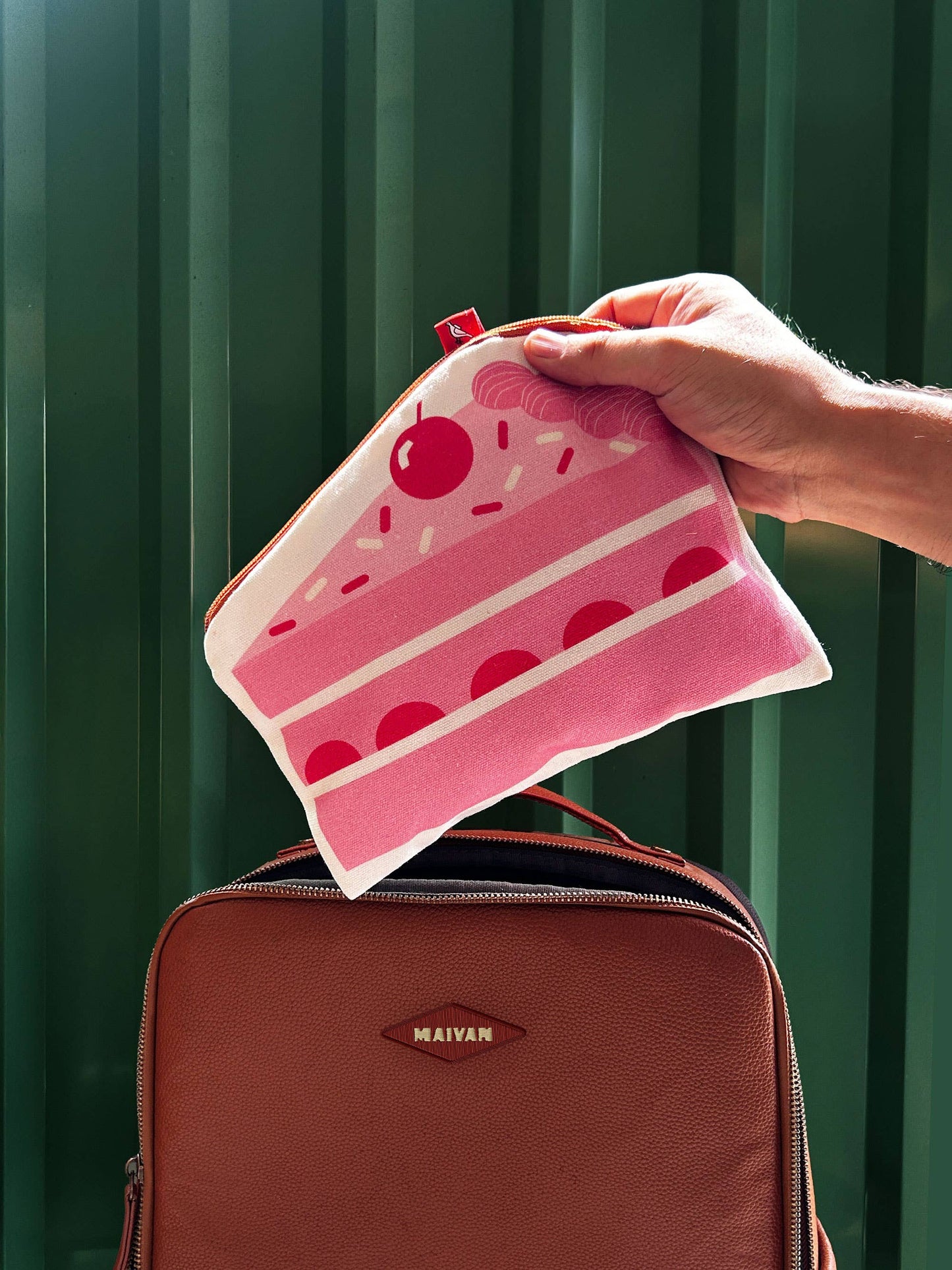 Cake Canvas Zipper Pouch/Pencil Case