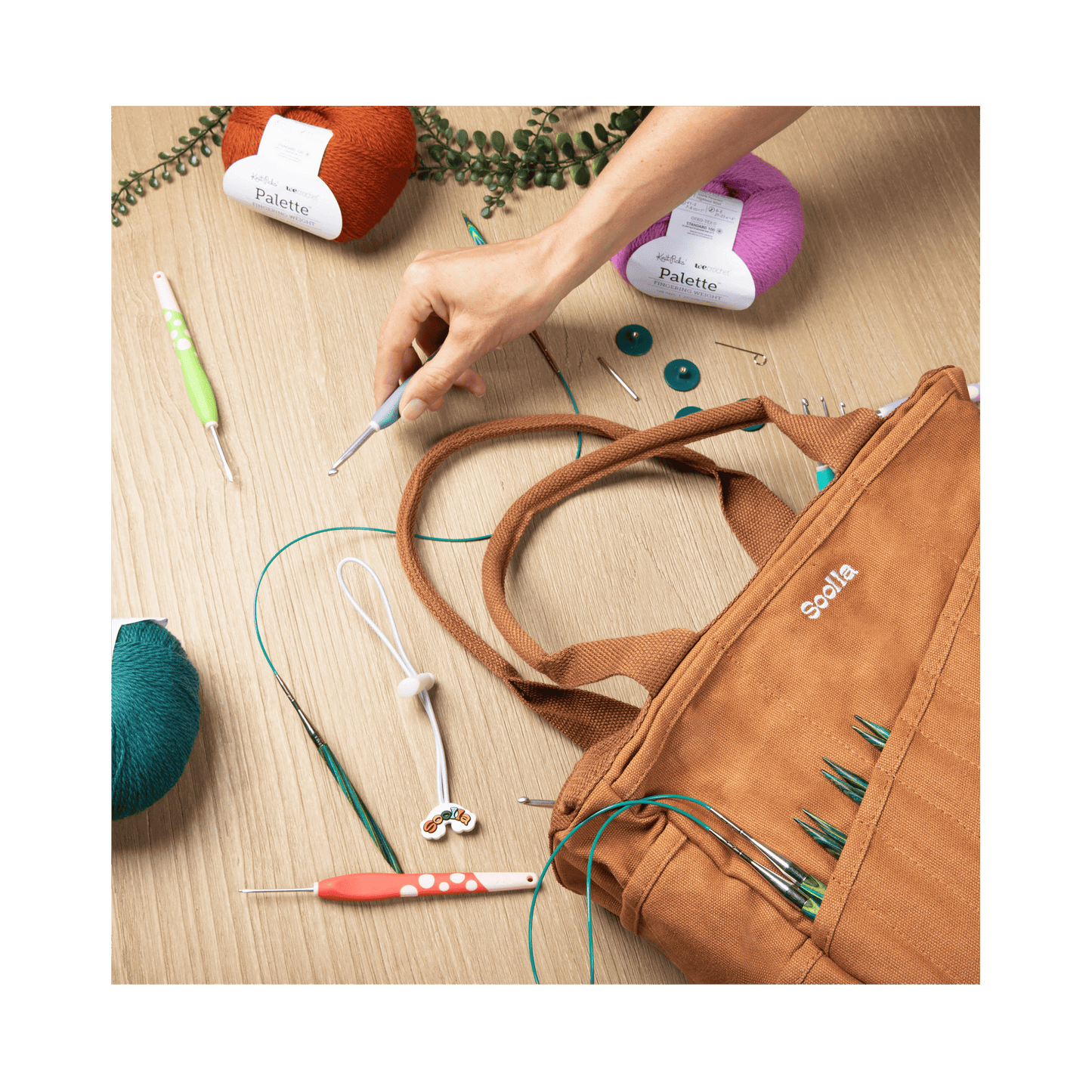 Soolla Studio Artist Bag, Becca Sands, Crochet Project Bag