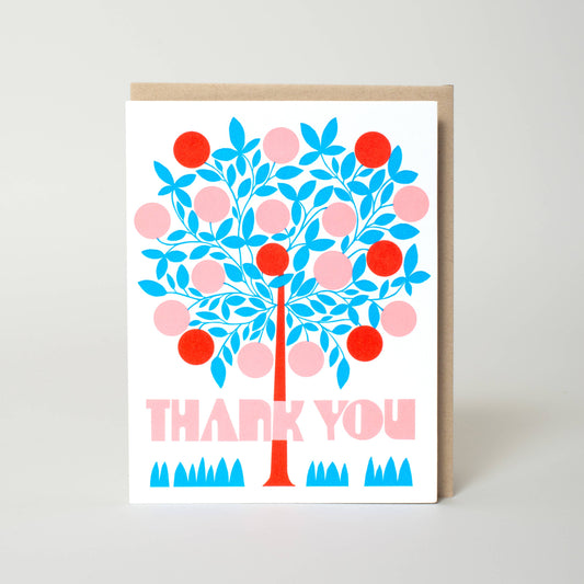 Blooming Tree Thank You Card by Lisa Congdon