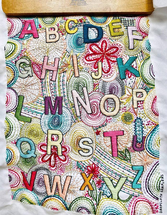 ABC Max Hand Embroidery Sampler - homesewn