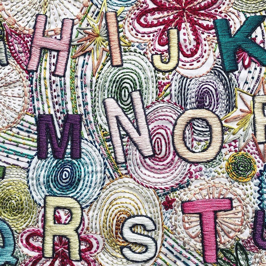 ABC Max Hand Embroidery Sampler - homesewn