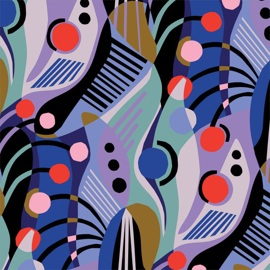 Abstract Dreams - Wildscape Modal Rayon 55" Wide - homesewn