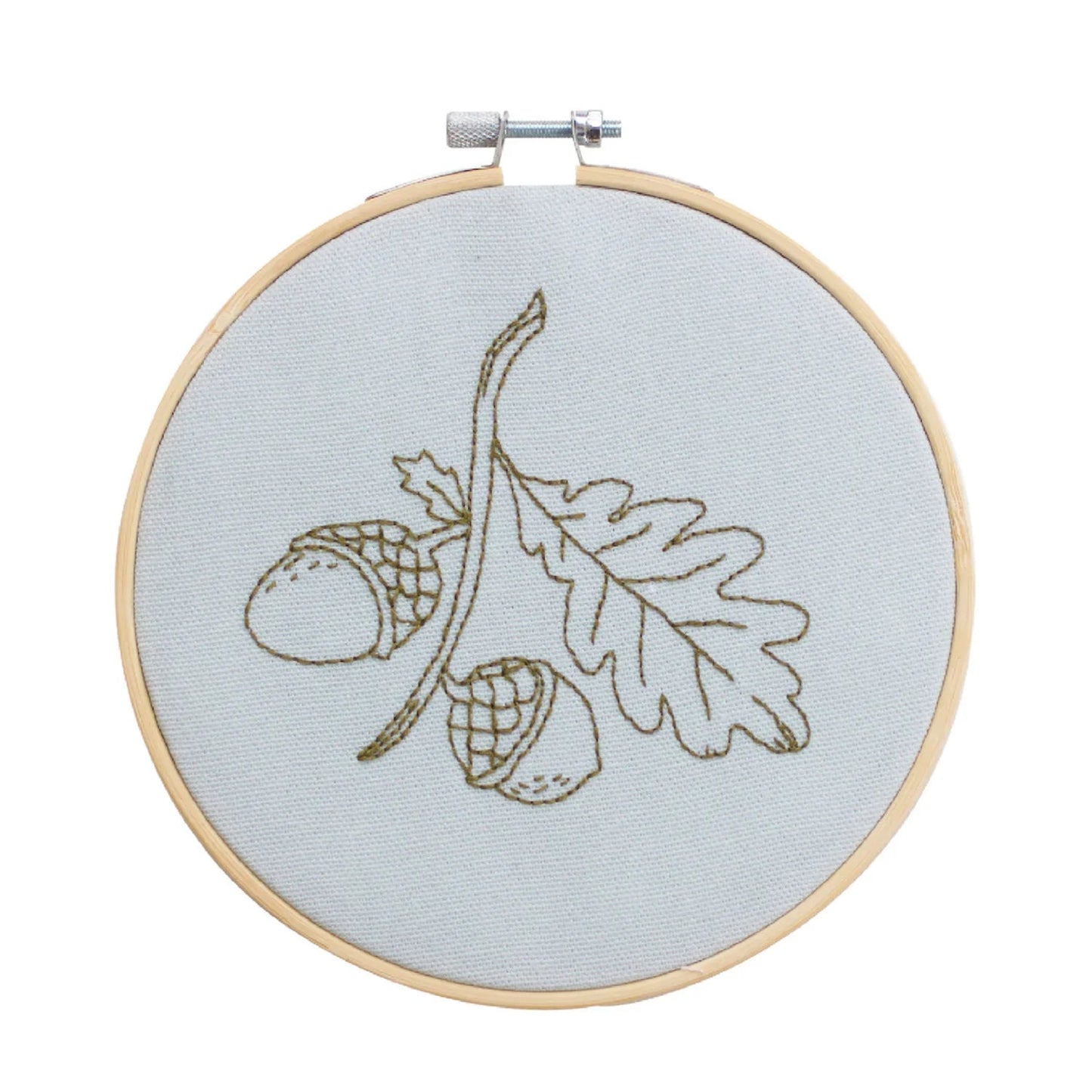 Acorn Embroidery Hoop Kit - homesewn