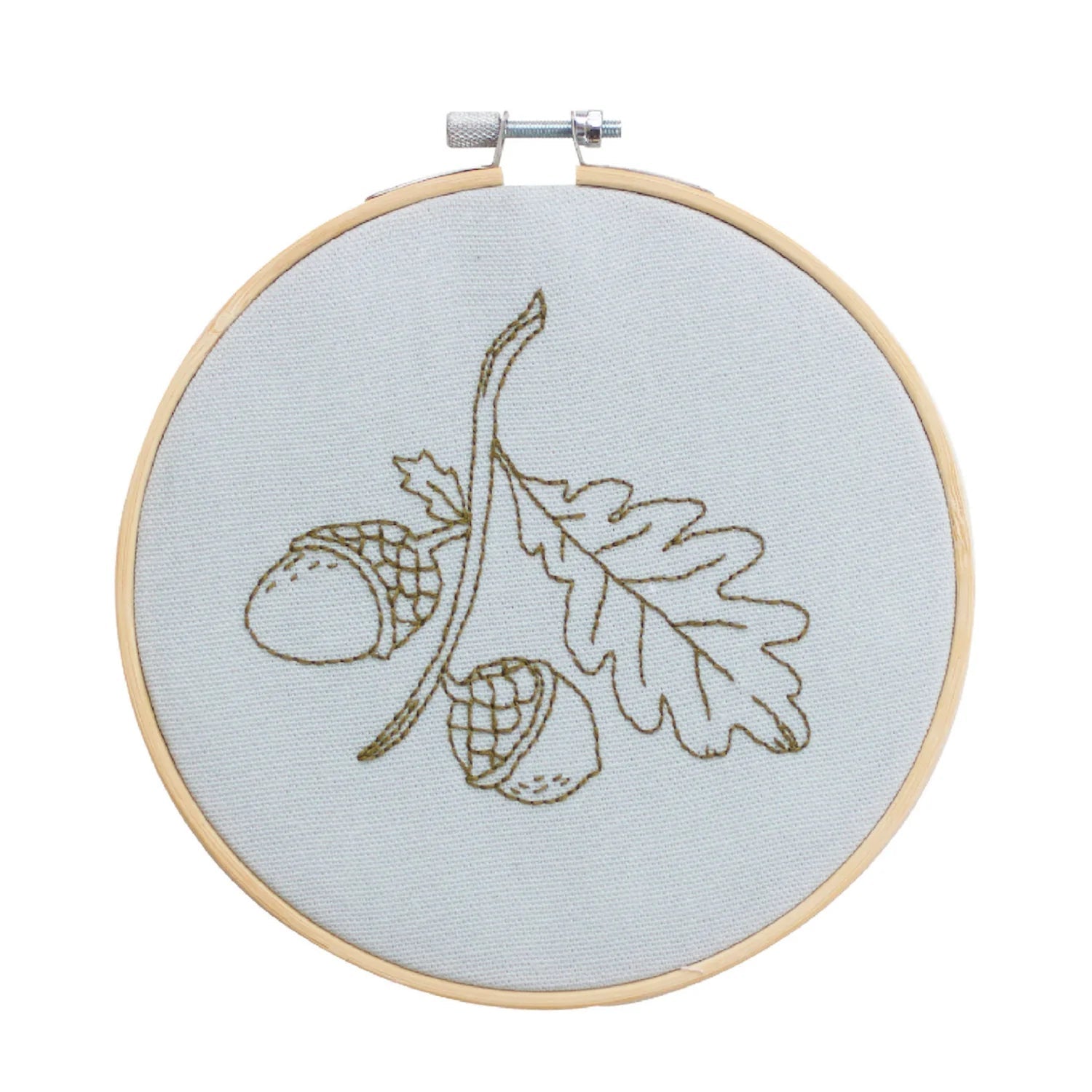 Acorn Embroidery Hoop Kit - homesewn