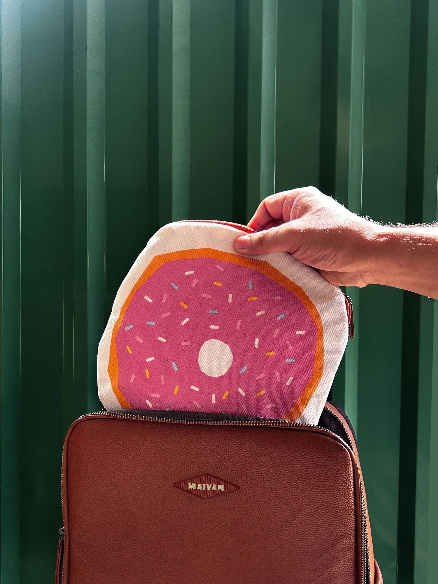 Donut Canvas Zipper Pouch/Pencil Case