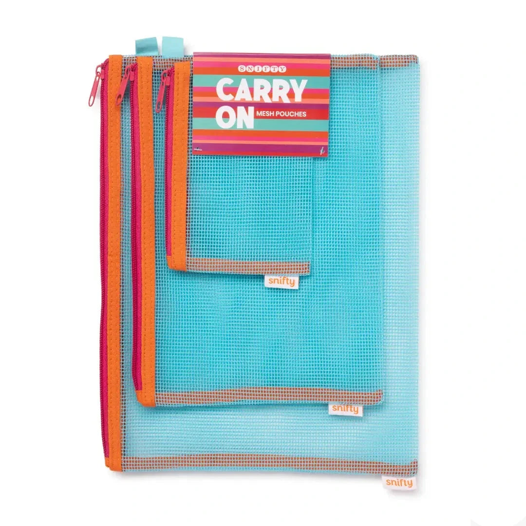 Carry On Mesh Pouches Set of 3 - Sunset