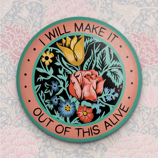 Alive Floral Magnet | Fridge Magnet - homesewn