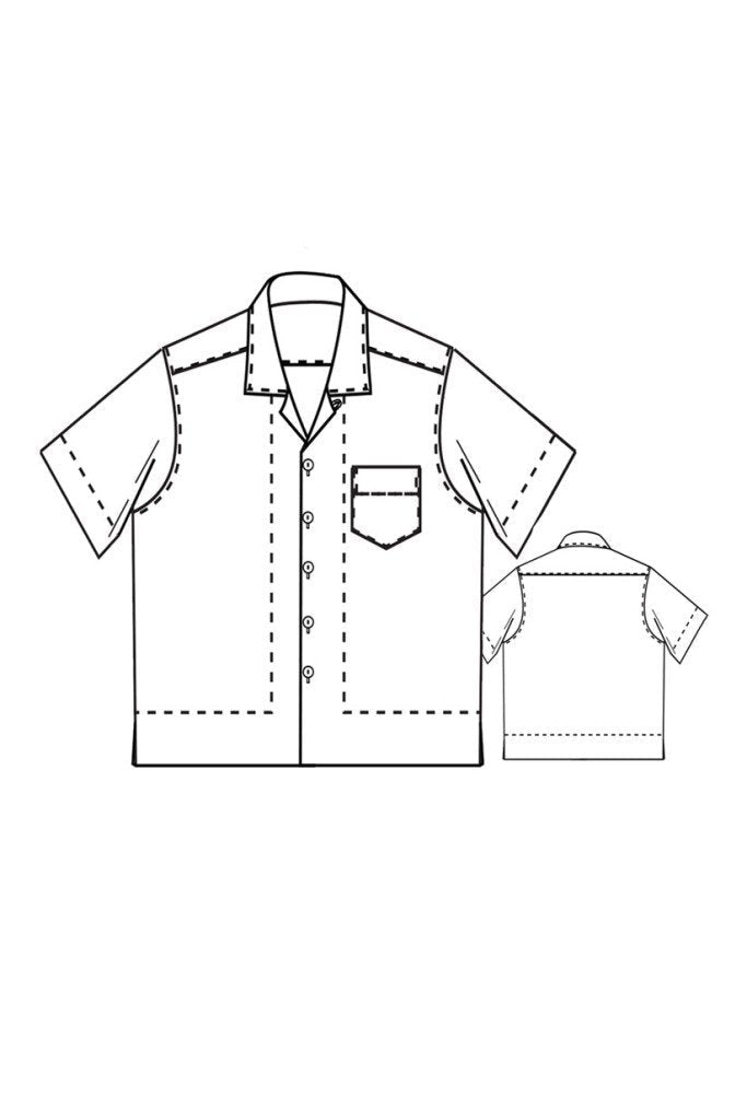 ALLSTATE Shirt 34-54 - PDF PATTERN - homesewn