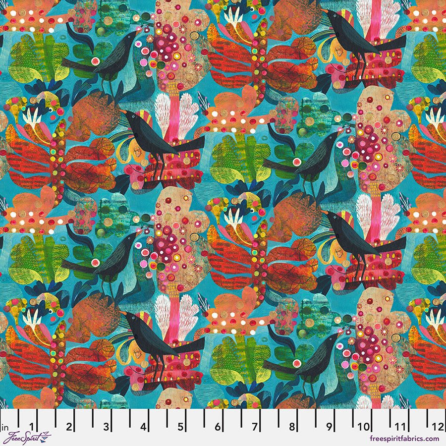 Aloe - Teal - Colori - QUILTING COTTON/POPLIN - homesewn
