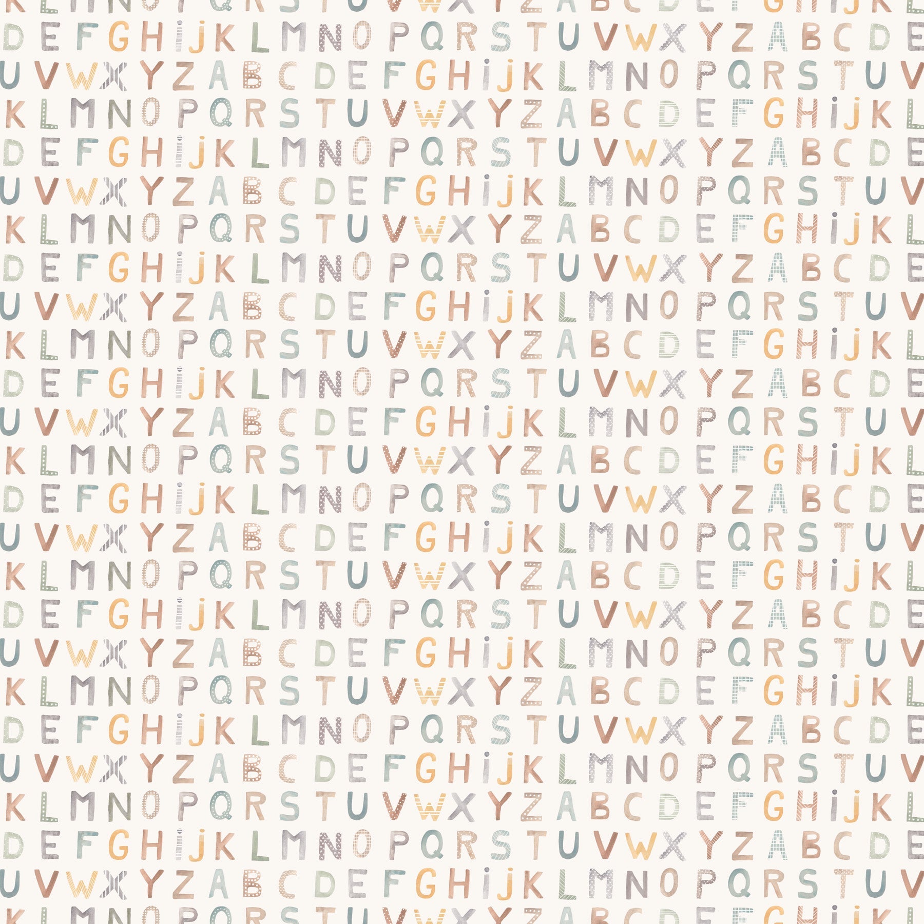 Alphabet - Pastel - Cotton - Tale - homesewn