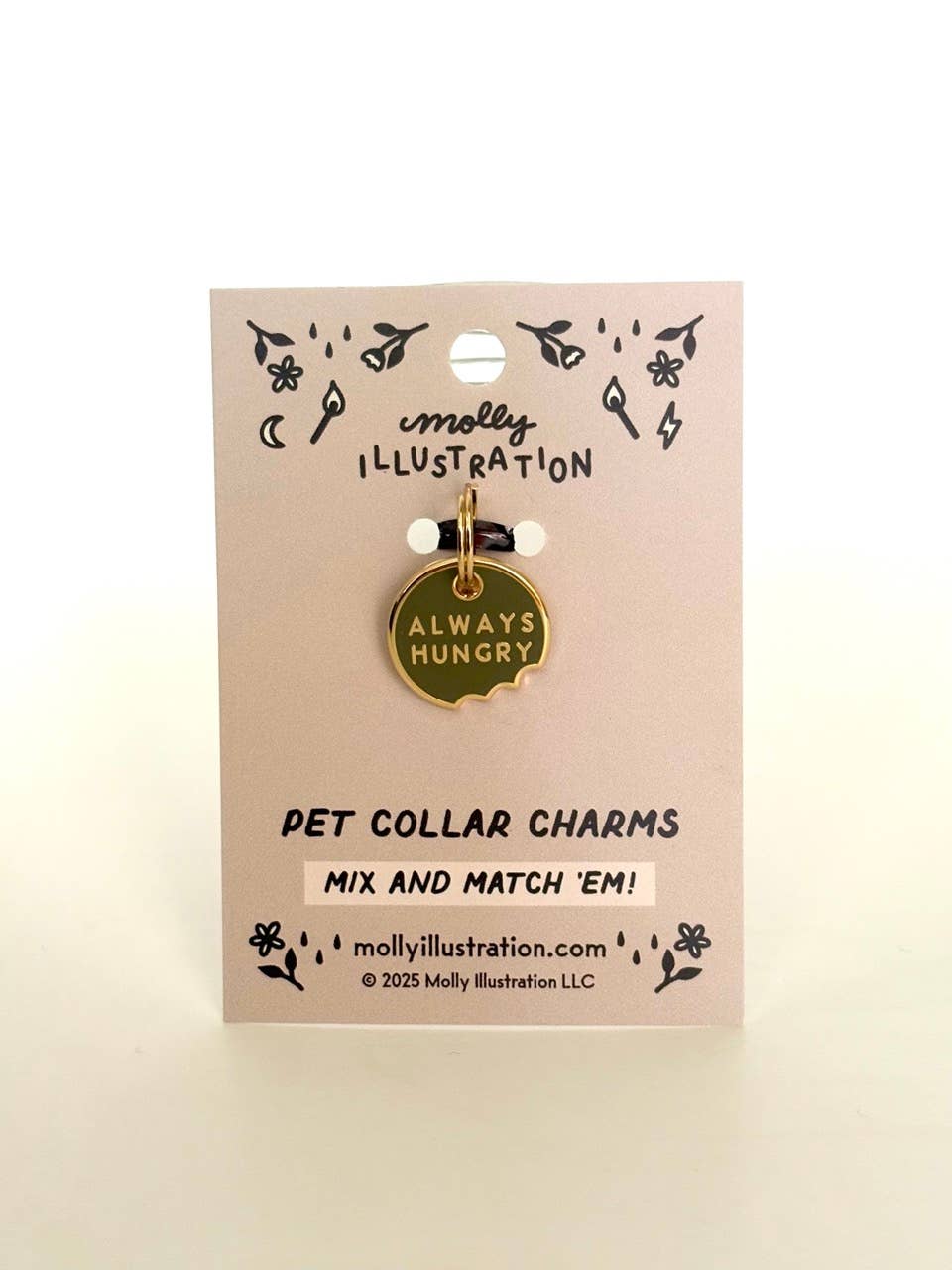 Always Hungry Pet Collar Charm - homesewn