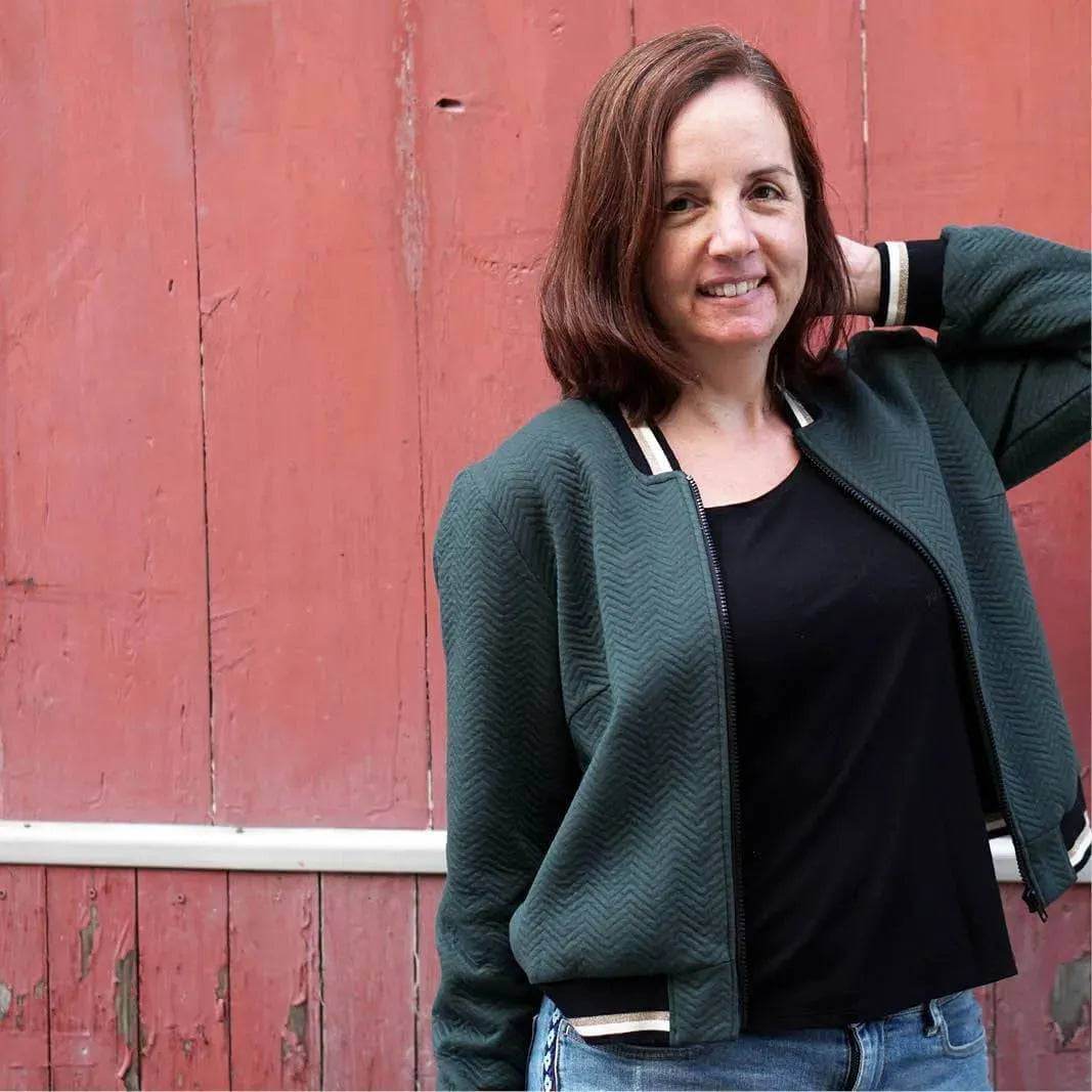 Amelia Bomber Jacket sewing pattern PDF DOWNLOAD - homesewn