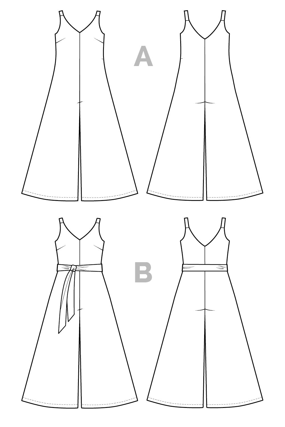 Amy Jumpsuit Pattern - PDF PATTERN - homesewn